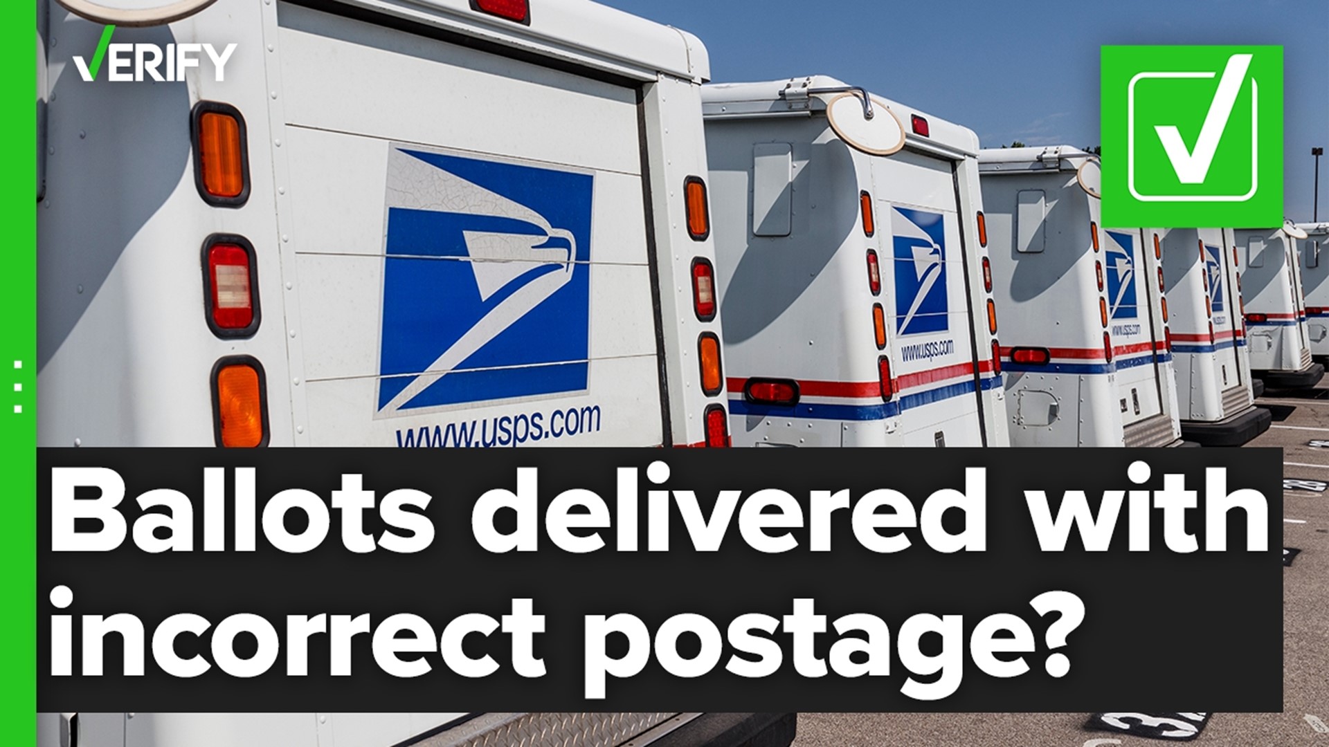 The United States Postal Service will deliver a mail-in ballot even if it has insufficient or unpaid postage because of a USPS policy that prioritizes election mail.