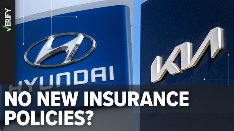 Insurance companies dropping new Kia, Hyundai policies