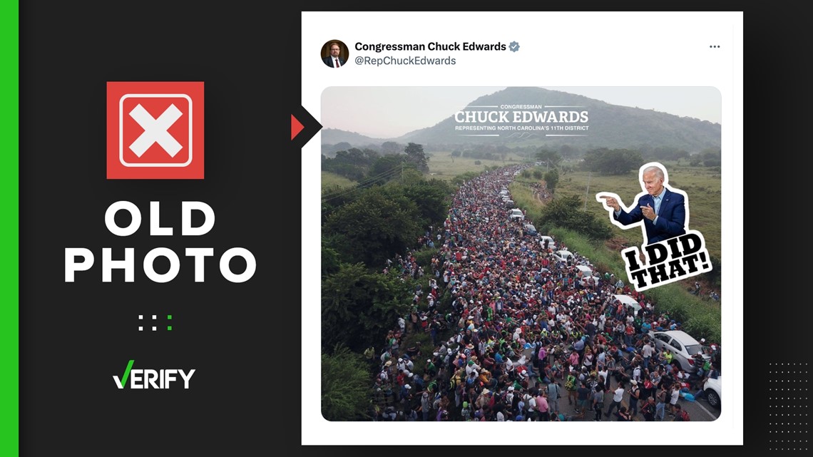 Migrant photo in ‘I Did That’ Biden meme is from 2018