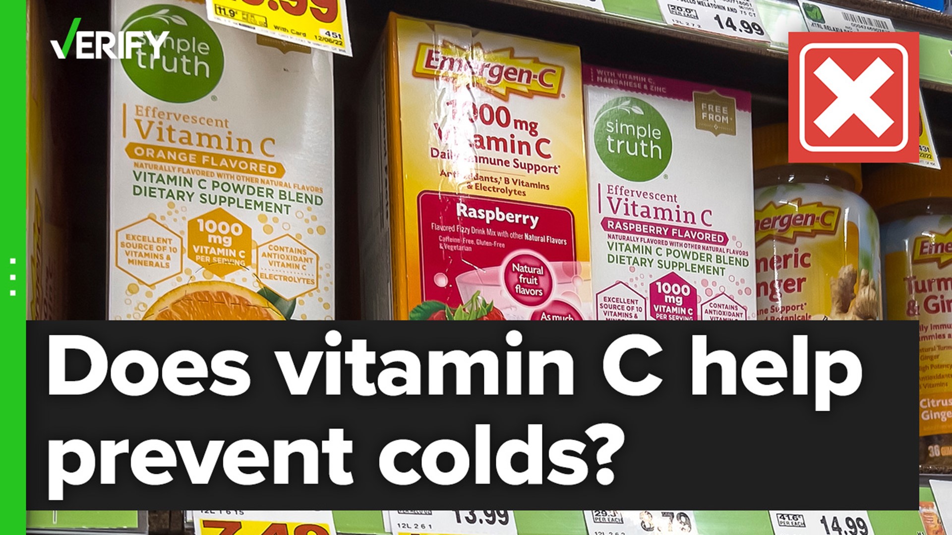 Studies have shown loading up on vitamin C doesn’t prevent illness for most people. We VERIFY the real effects of the popular supplement.