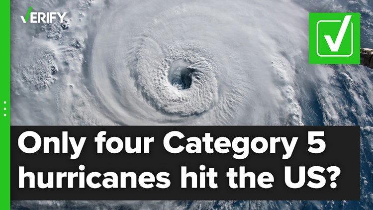 There have only been four Category 5 hurricanes that have made landfall in the U.S.