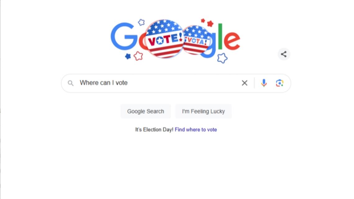 Why ‘Where to vote’ Google showed map for Harris not Trump