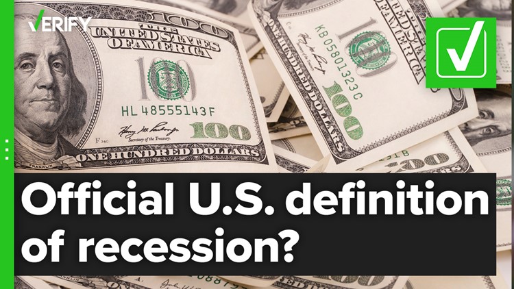 Yes, there is an official definition of a recession in the U.S.
