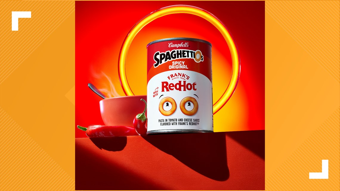 SpaghettiOs new Spicy Original flavor made with Franks RedHot sauce SpaghettiOs new Spicy Original flavor made with Franks RedHot sauce