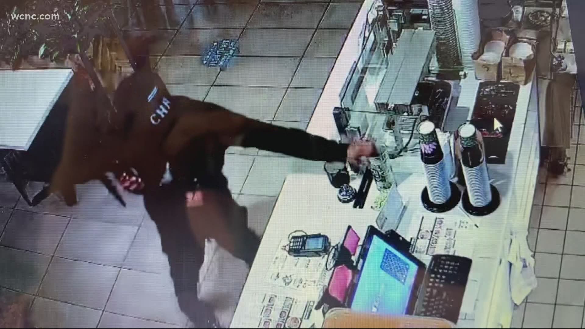 In a matter of seconds, a thief stole a tip jar from an unsuspecting small business, making off with the restaurant employees' cash. Now, the community is rallying.