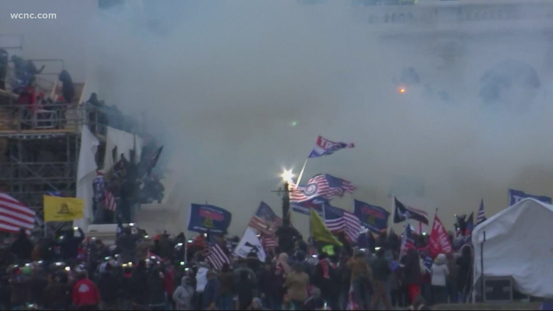 Rioters rushed the Capitol on Wednesday afternoon in Washington.