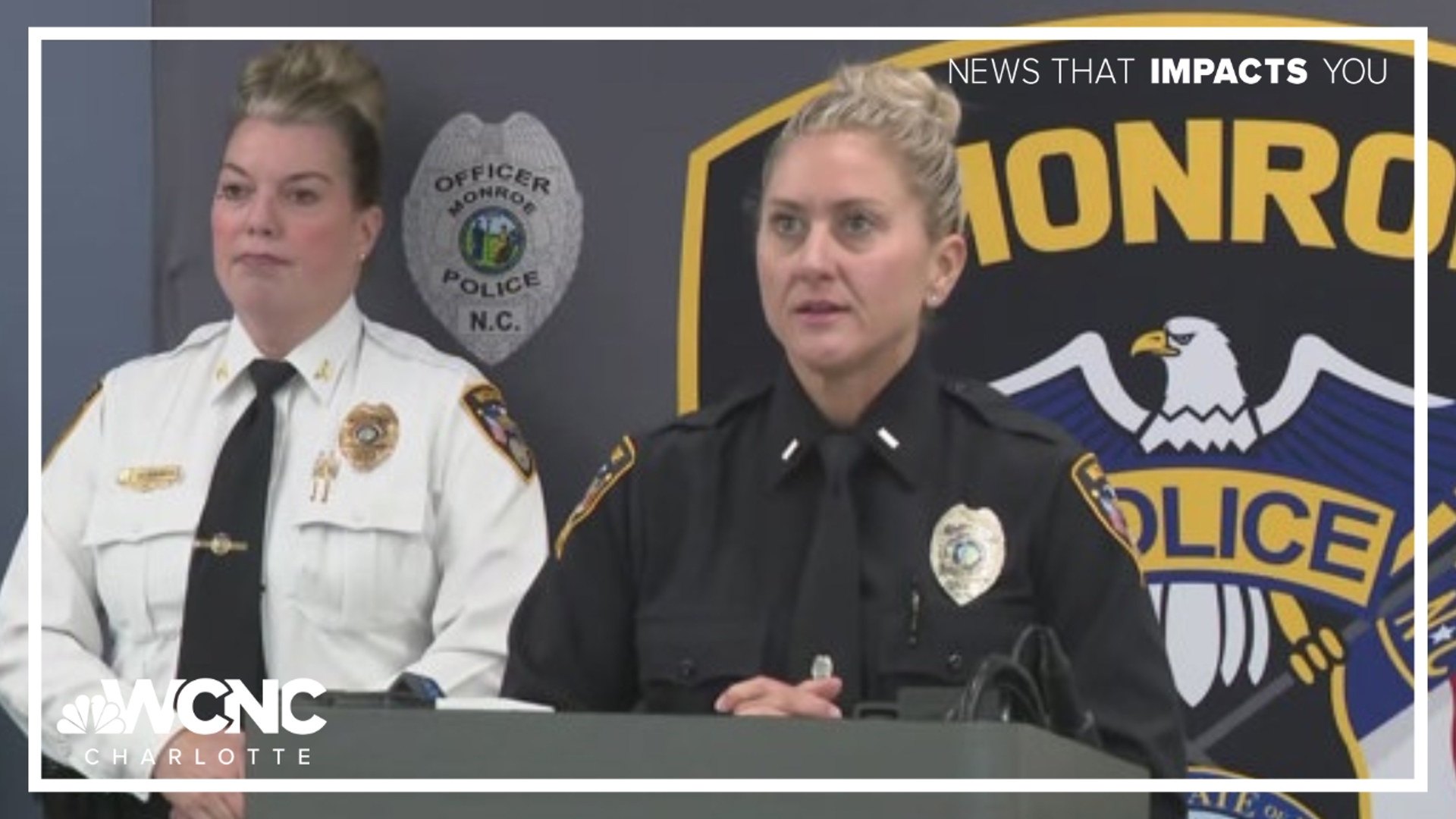 The Monroe Police Department gave an update Saturday morning after police say a suspect opened fire on them before the suspect was shot and killed. 