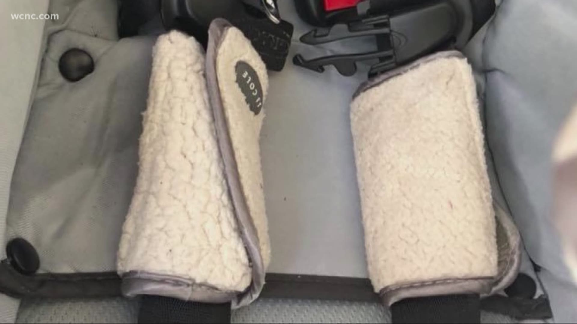 Mom warns parents about car seat strap covers