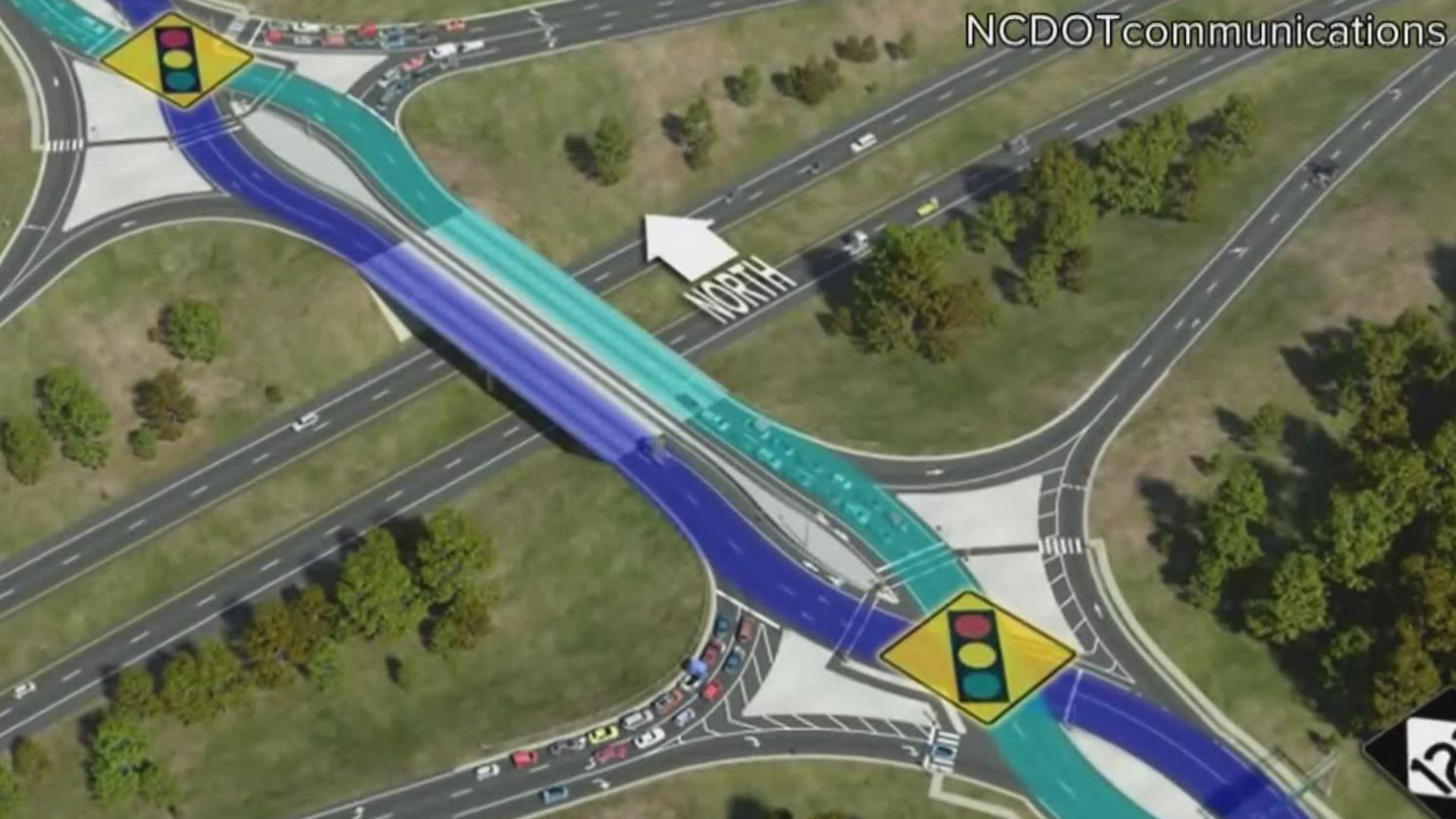 Thousands of drivers in York County are navigating a brand new Diverging Diamond interchange. It opened at the Gold Hill Road Bridge off of I-77.