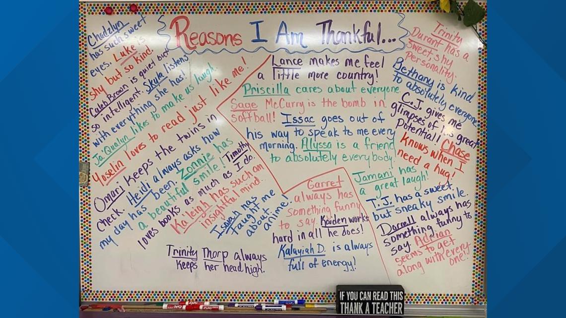 Cleveland County teacher writes 'thank you' messages for students - Vimarsana News