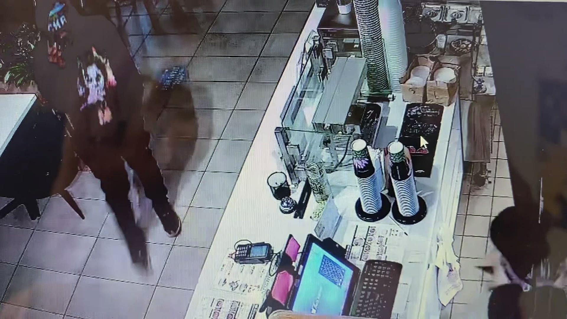 In a matter of seconds, a thief stole a tip jar from an unsuspecting small business in Charlotte.