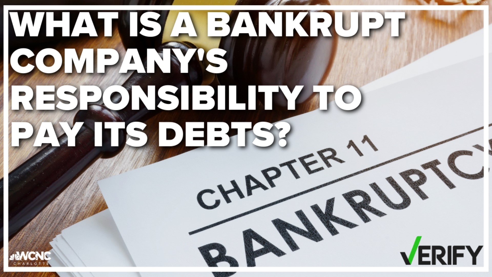 The law outlines a process to follow once a company files for Chapter 11 bankruptcy.