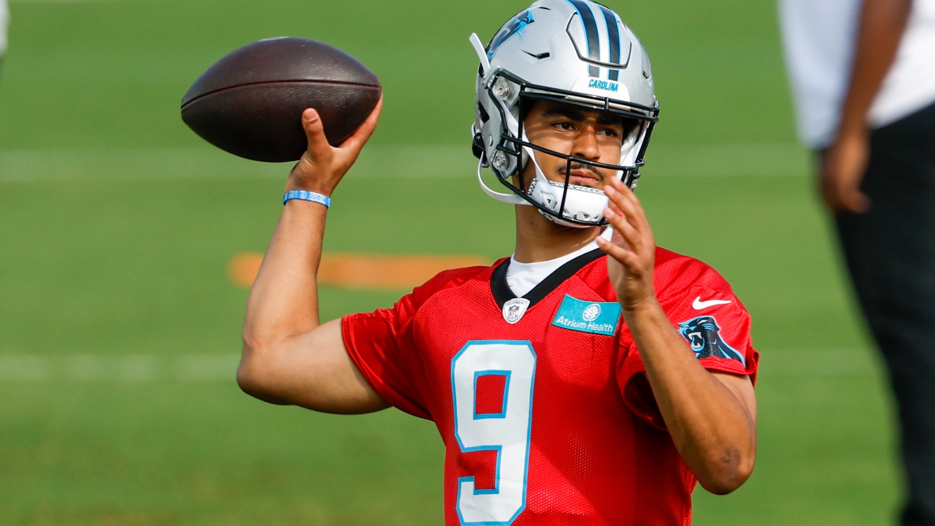 No. 1 overall draft pick Bryce Young discusses his first day of OTAs and leading the Panthers offense in practice.