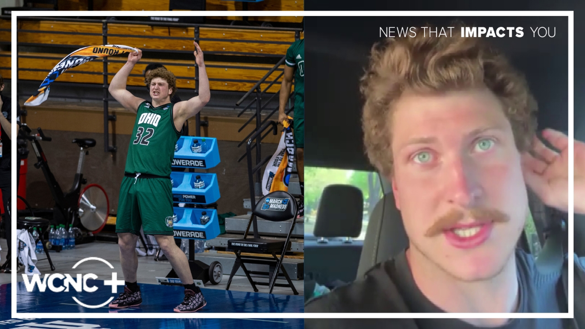 Colin Granger chats with Danielle Stein as he wraps up his basketball career at Coastal Carolina before trying his hand at pro football.
