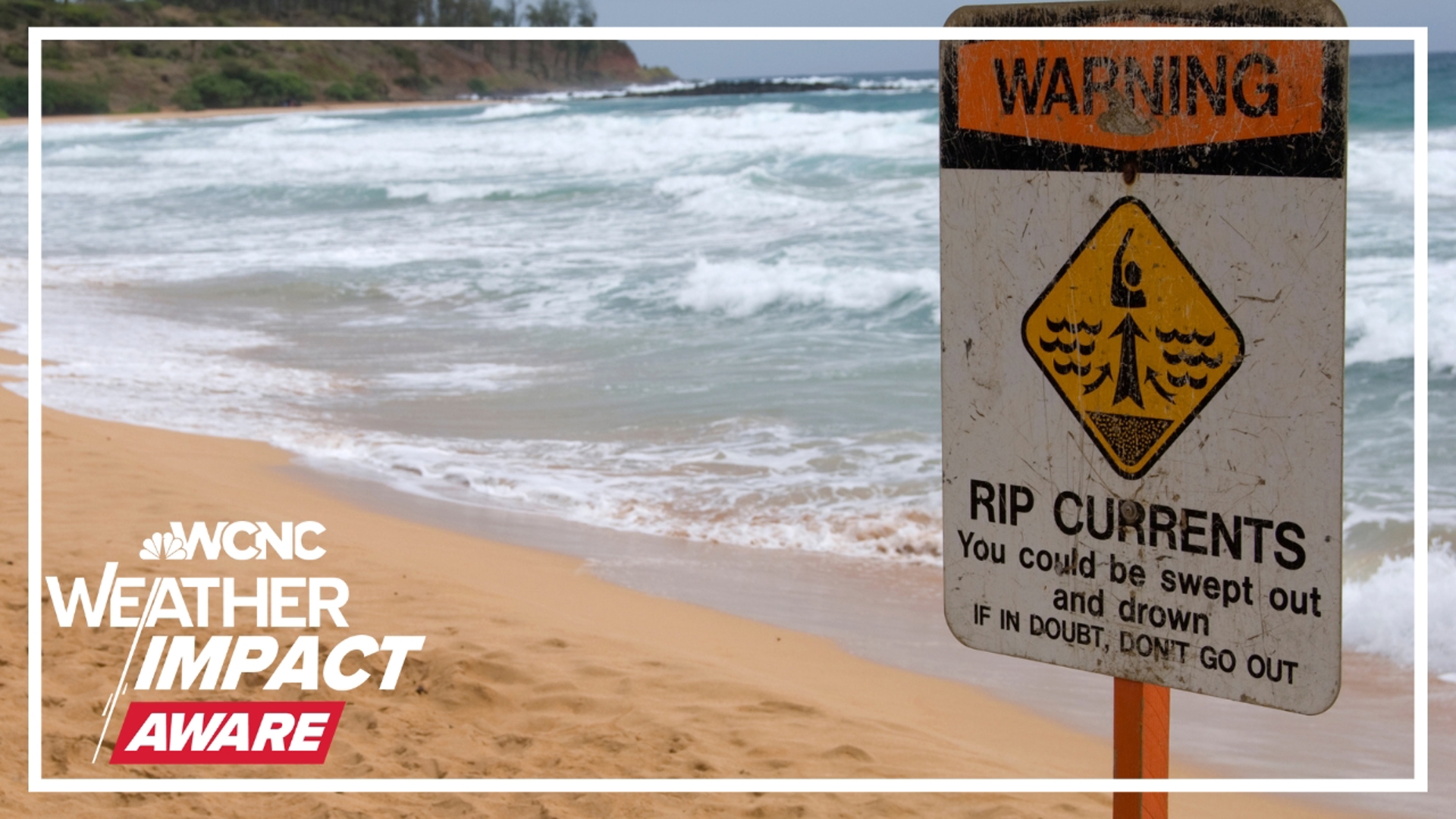 Swells from Ernesto will reach our coast bringing rip currents and beach erosion.