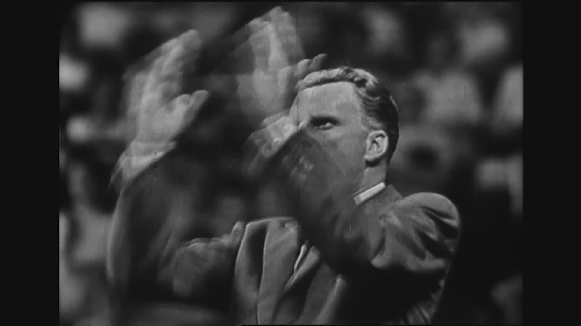 Billy Graham preaches about getting to heaven to a crowd at Yankee Stadium. Video courtesy of Billy Graham Evangelistic Association.