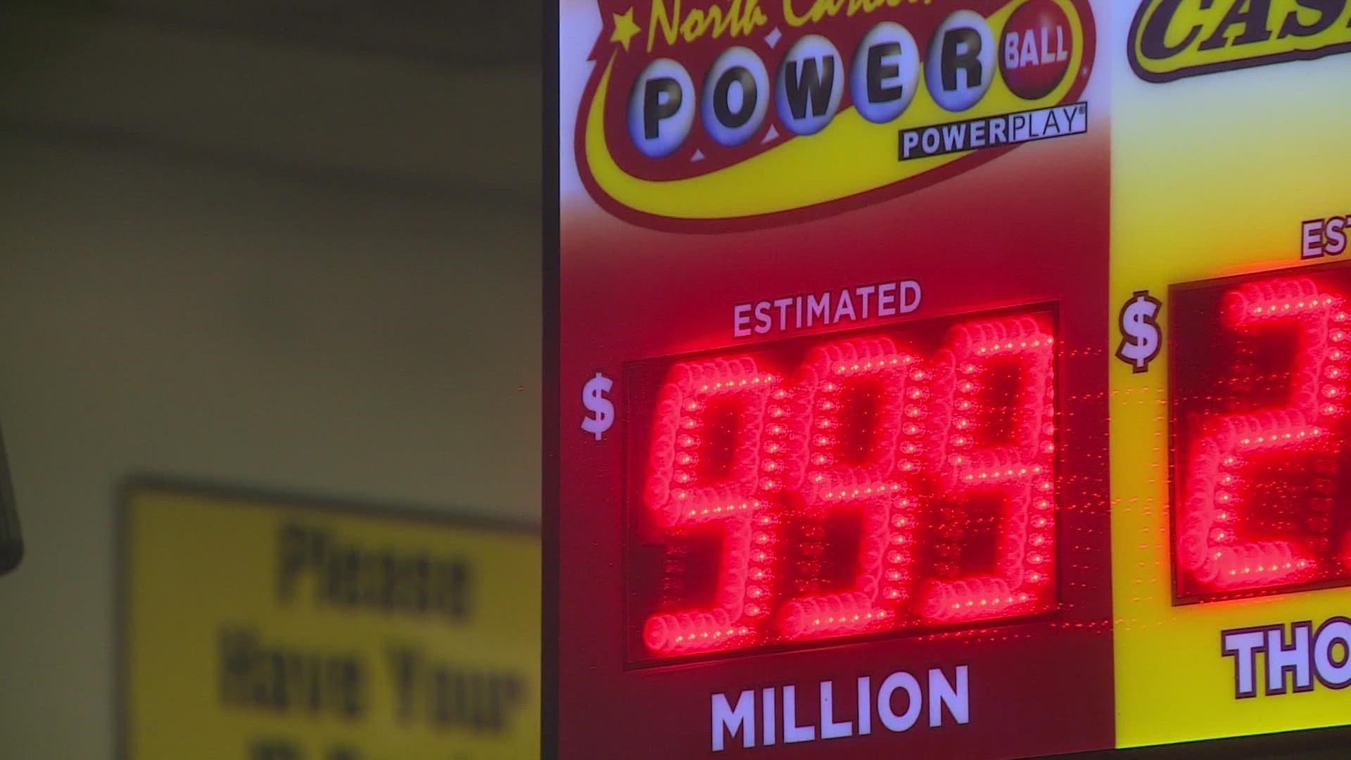 The jackpot is breaks the all-time record for a Powerball total.