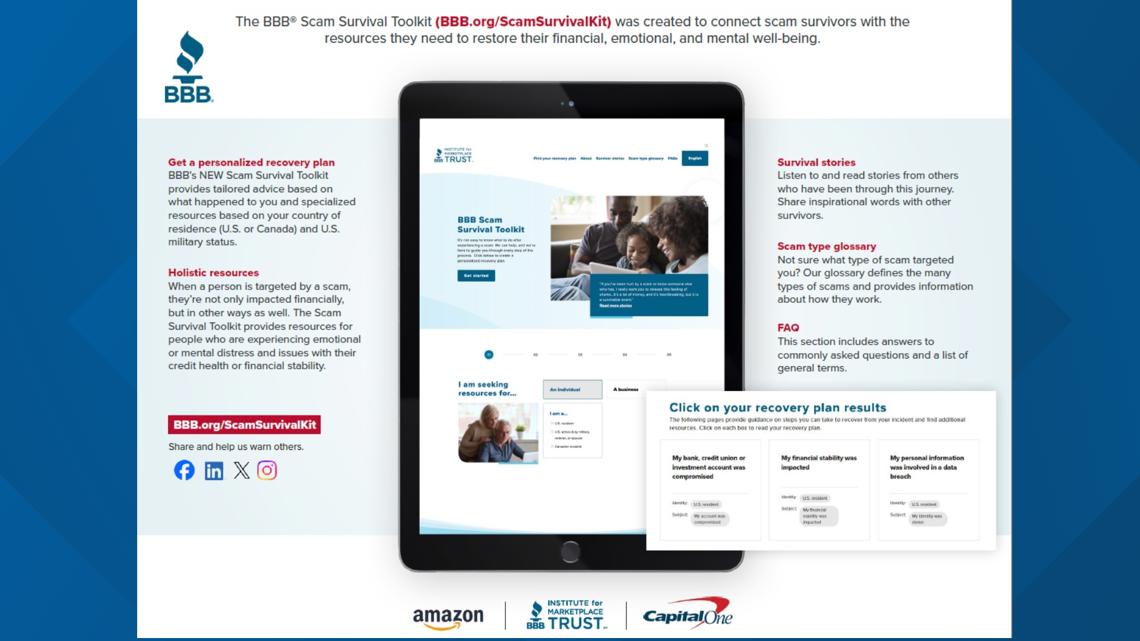 Victim of a scam? The BBB's Scam Survival Tool Kit can help | wltx.com