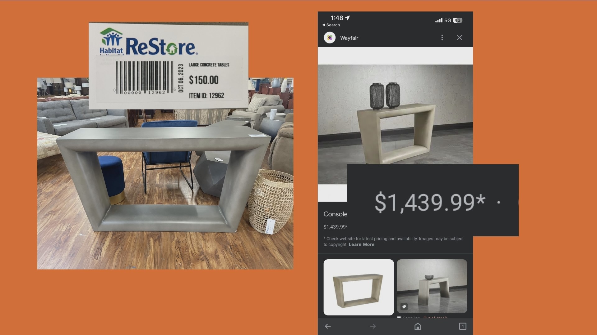 Where is the nearest Wayfair outlet?