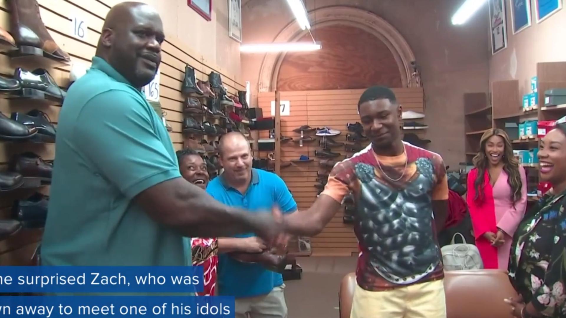 Zach Keith, a young basketball player from Georgia, is only 13 years old but he already wears a size 18 shoe. Unfortunately, Keith's mom can't afford his extra-large sneakers. But, luckily for the teen, former NBA star Shaquille O'Neal heard the teen's story and wanted to help.