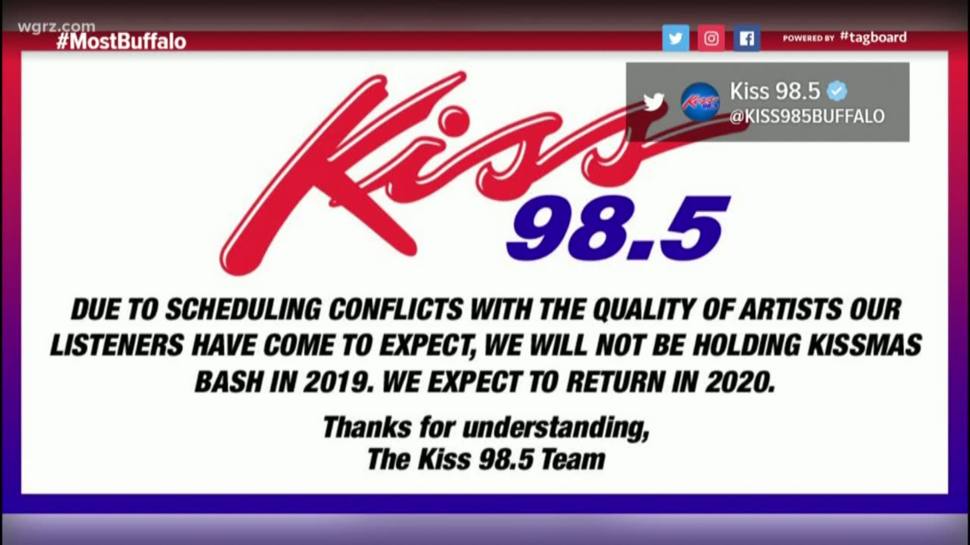Kiss 98 5 Says Kissmas Bash 19 Is Cancelled Wltx Com