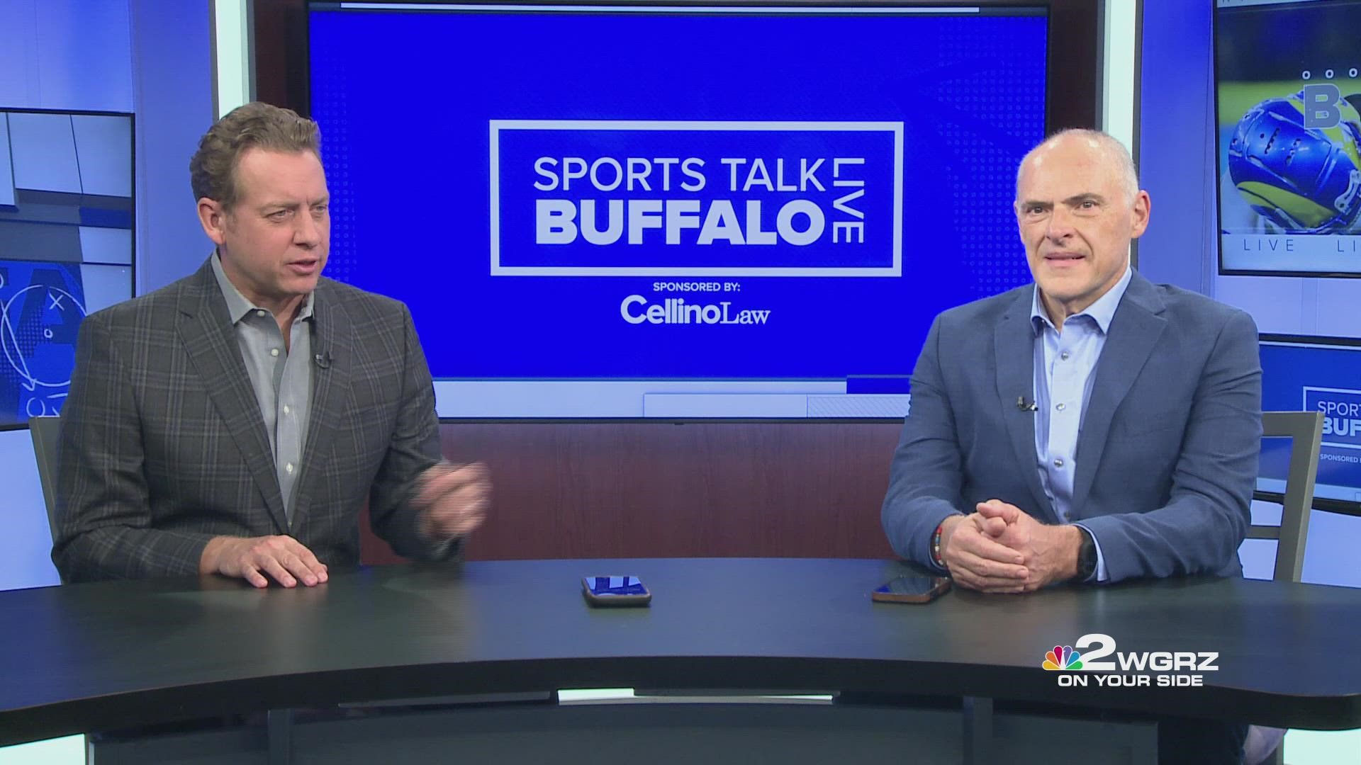 Channel 2 Sports Director Adam Benigni and WGRZ Bills/NFL Insider Vic Carucci break down how Buffalo can slow down Derrick Henry and the Tennessee Titans.
