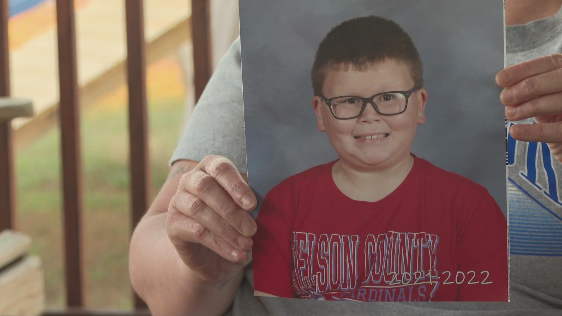 Landon McCubbins passed away after an accident at the Boston School on Monday, his family says.