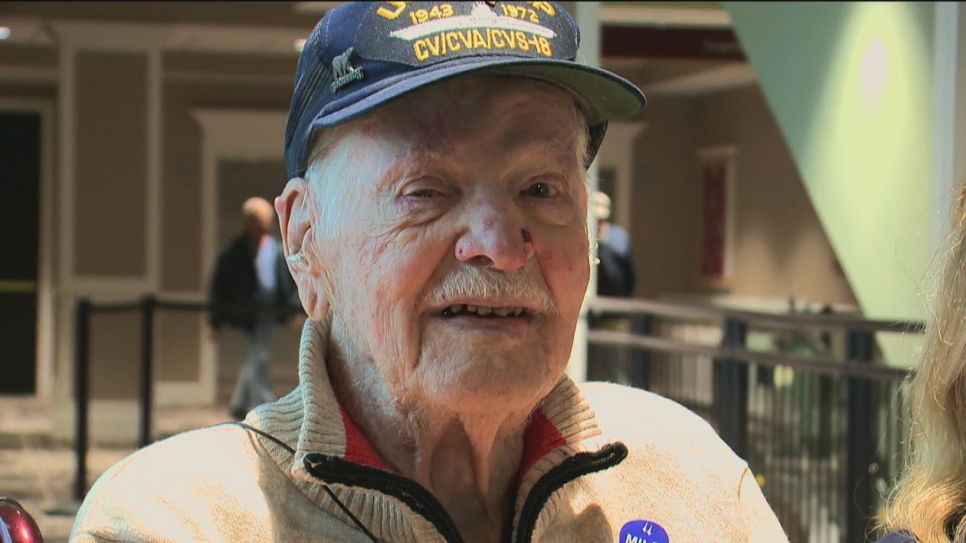 The WWII & Korean War veteran celebrated his 100th birthday at Churchill Downs with his family ahead of Veteran's Day.