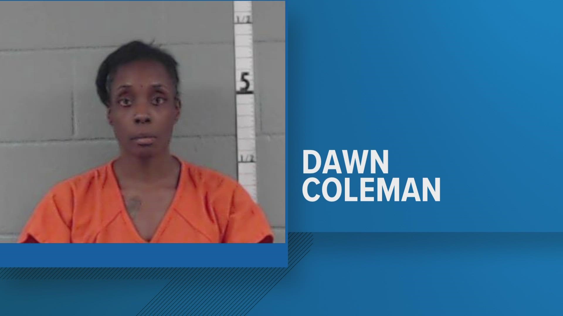 The Washington County Sheriff's Office says Dawn Coleman was booked early Sunday morning in relation to the death of young Cairo Jordan.