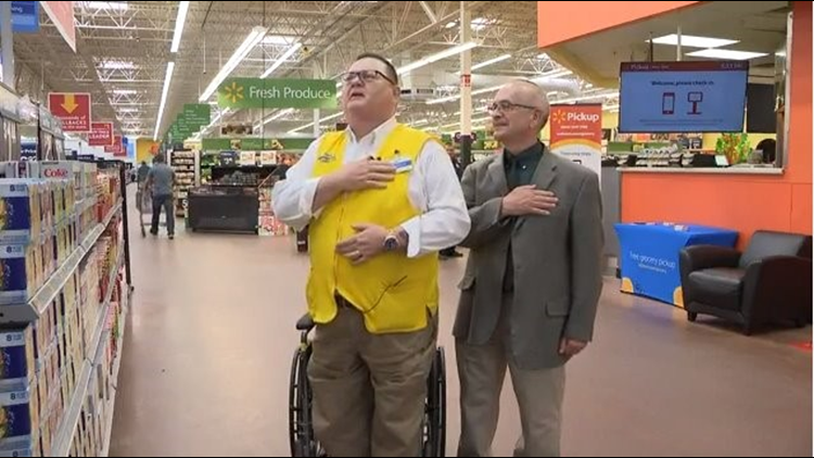Chardon Walmart greeter serenades veterans, customers sing his praises