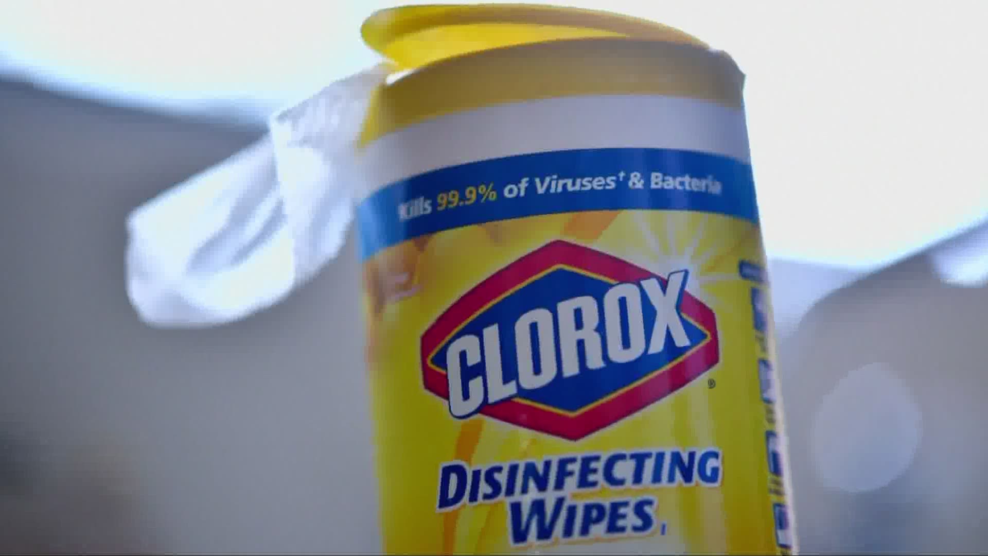 Part of the problem is the lack of one of the key ingredients used to make disinfecting wipes -- polyester spunlace -- which is also used to manufacture PPEs.