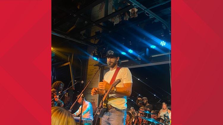 Country music star Chase Rice performs surprise concert at his Ohio bar