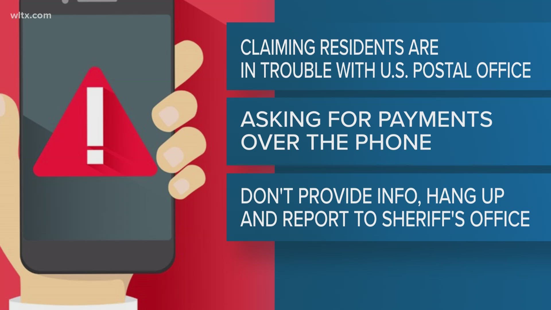 The callers say that residents could get in trouble with the U.S. Post office and by paying money can get out of it.
