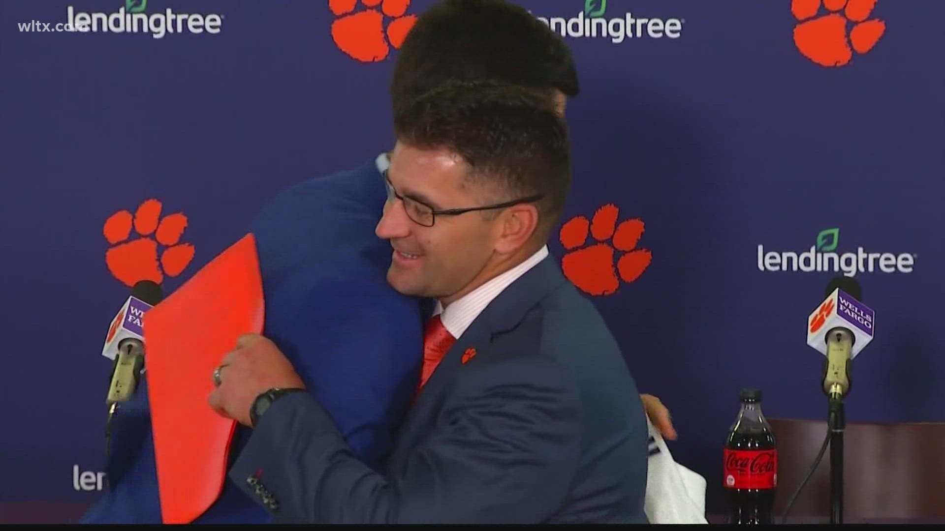 Erik Bakich was officially introduced as Clemson's new head baseball coach Thursday afternoon with his mentor Jack Leggett in attendance.