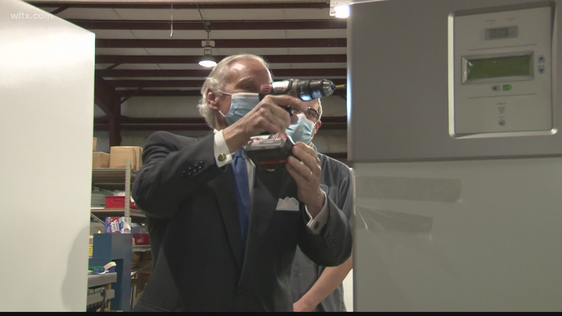Governor McMaster got an in side look of how Horizon Scientific Incorporated in Summerville is producing vaccine refrigerators and freezers.