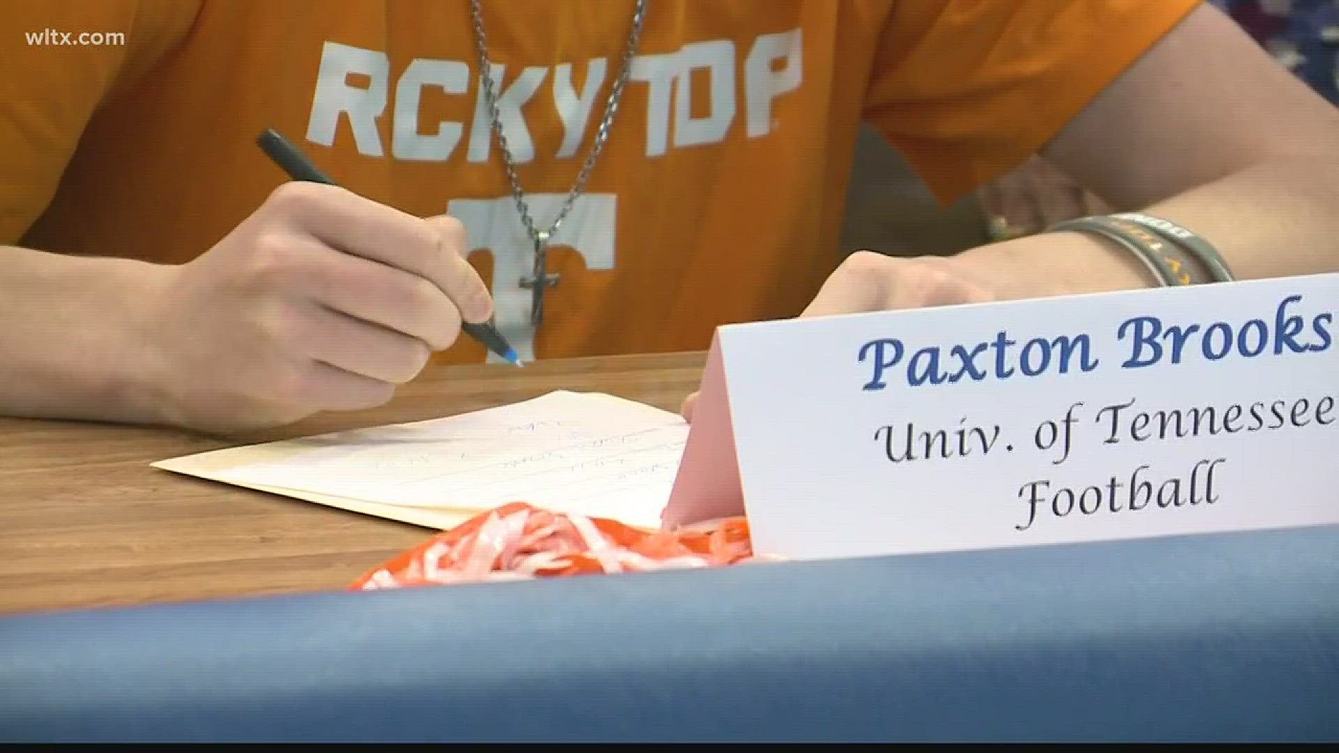 Airport's Paxton Brooks, a former News19 Player of the Week talks about signing with the Volunteers.