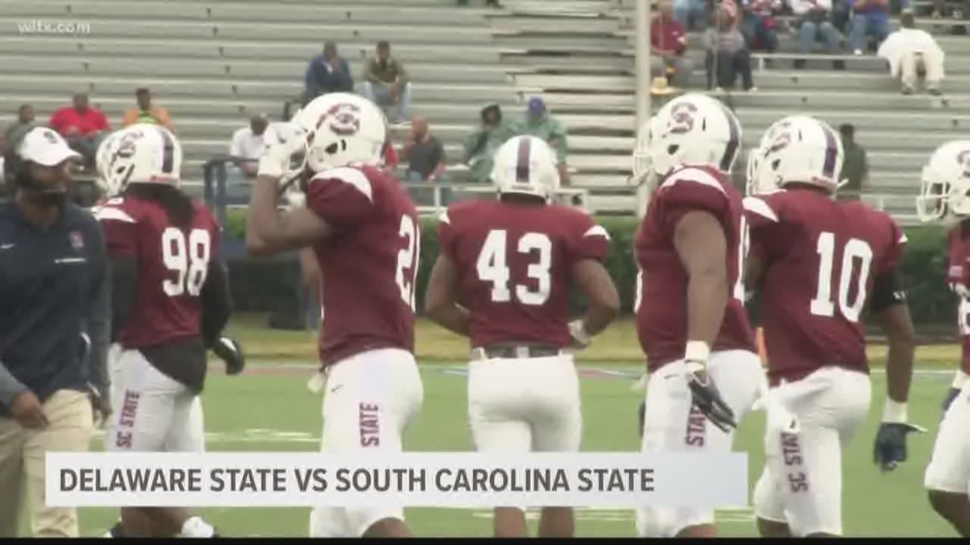 SC State's defense sets the tone in the first and their offense takes over in the second half as the Bulldogs win 30-19 over Delaware State.