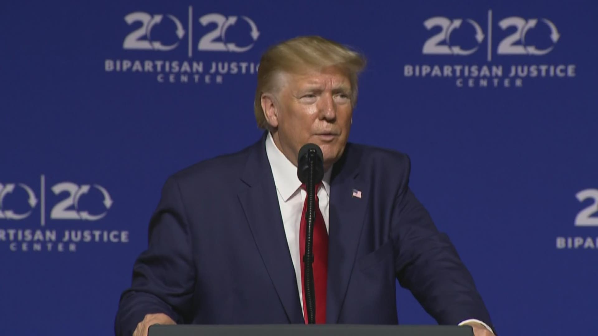 President Donald Trump used a speech in Columbia to say that his policies are moving forward the issue of criminal justice reform for millions of Americans.