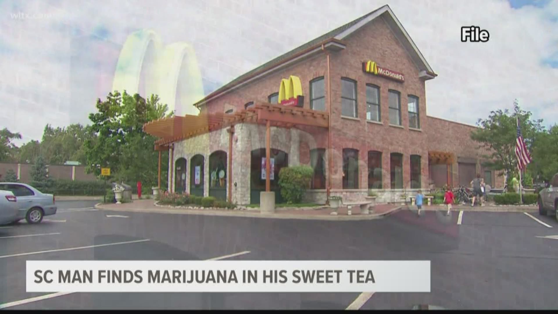 In Hilton Head, a man went to a McDonald's for a sweet tea and says he received a little extra herbal substance on the side.