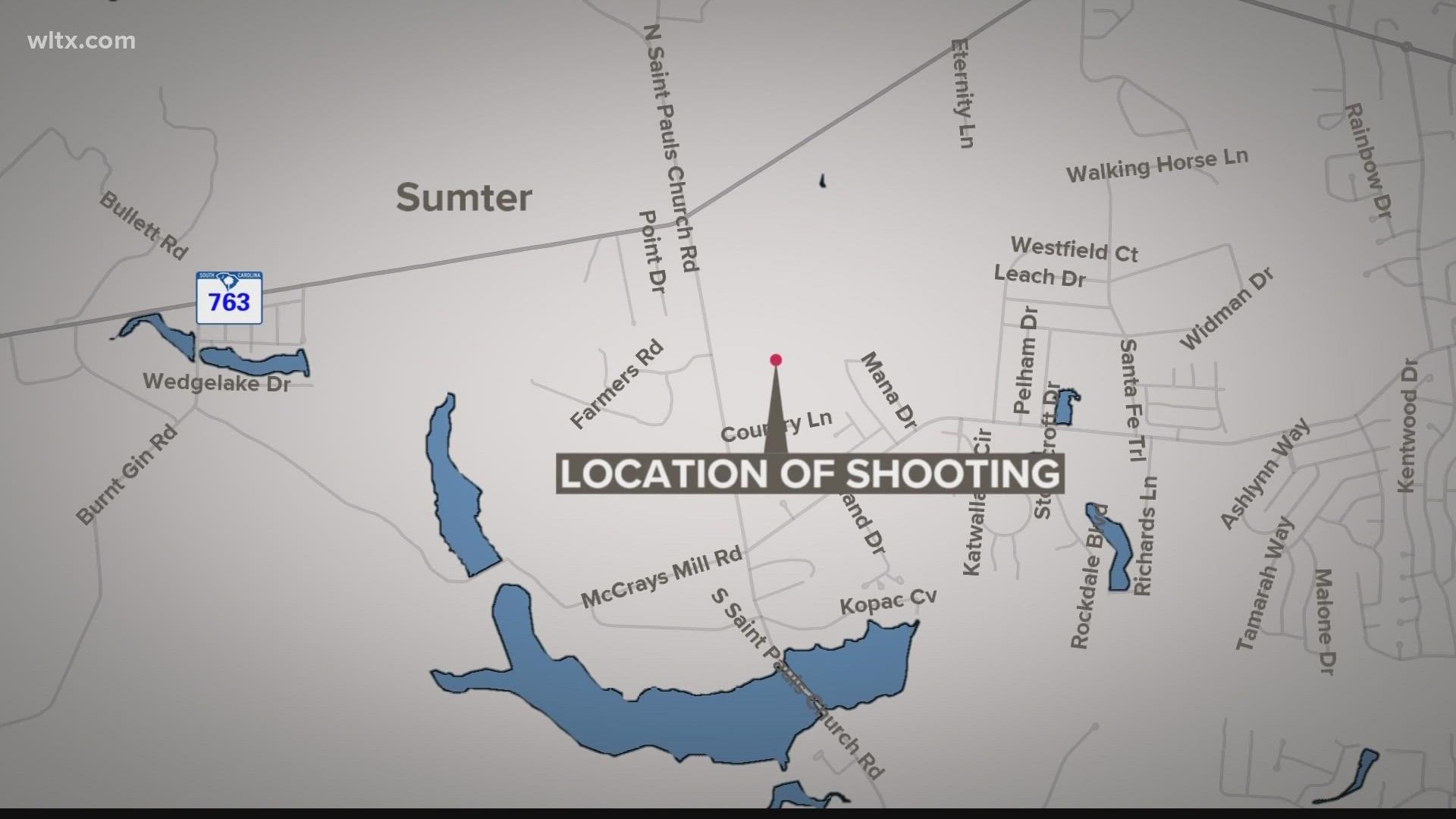A Sumter woman is in critical condition after being shot outside her home , according to deputies.