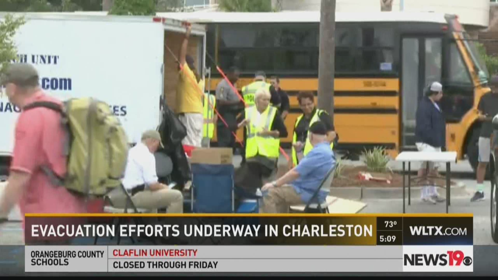 Evacuation efforts underway in Charleston 