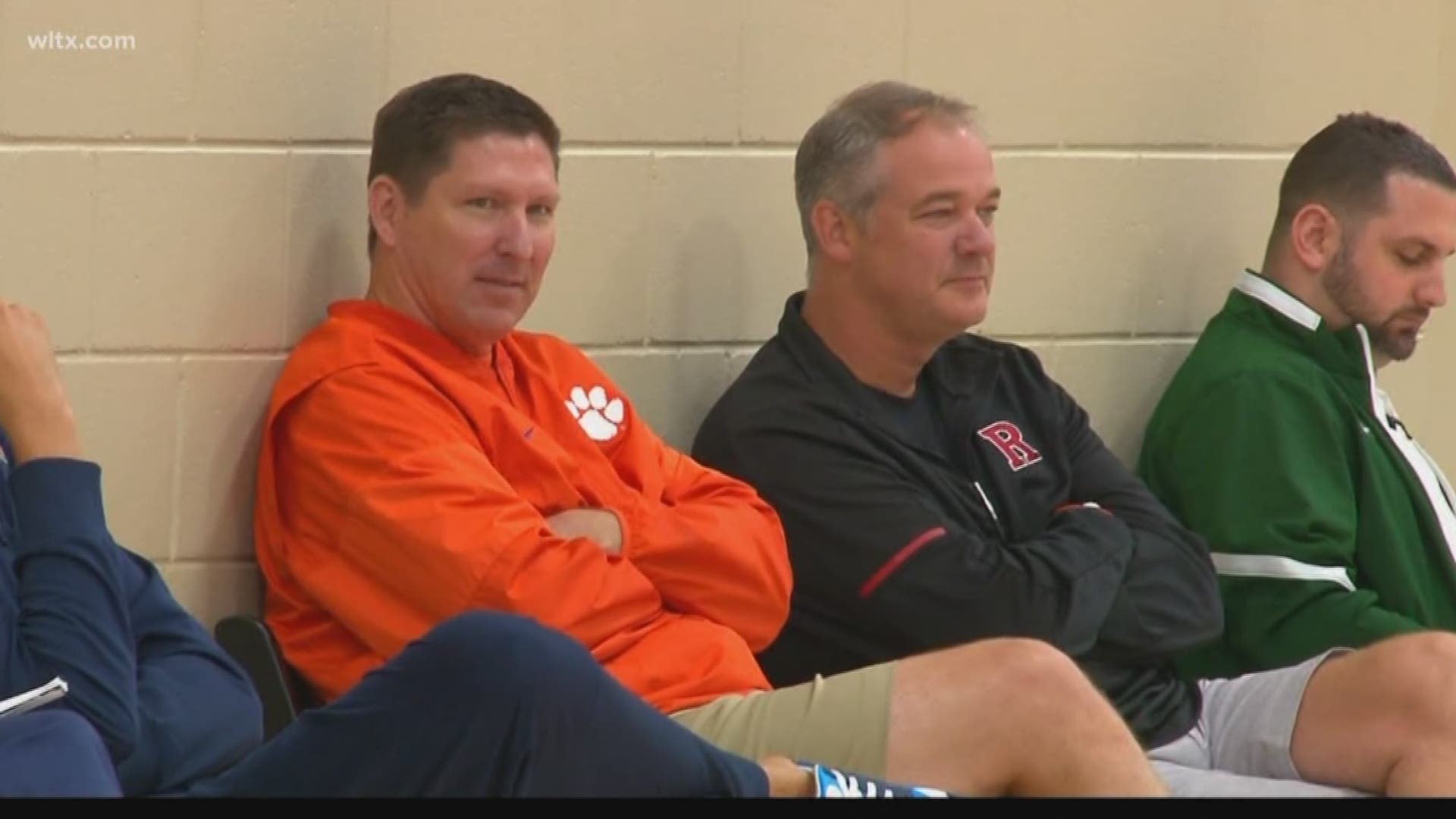 Clemson head basketball coach Brad Brownell was at the Peach Jam in North Augusta where he broke down his team's non-conference schedule which was released this week.