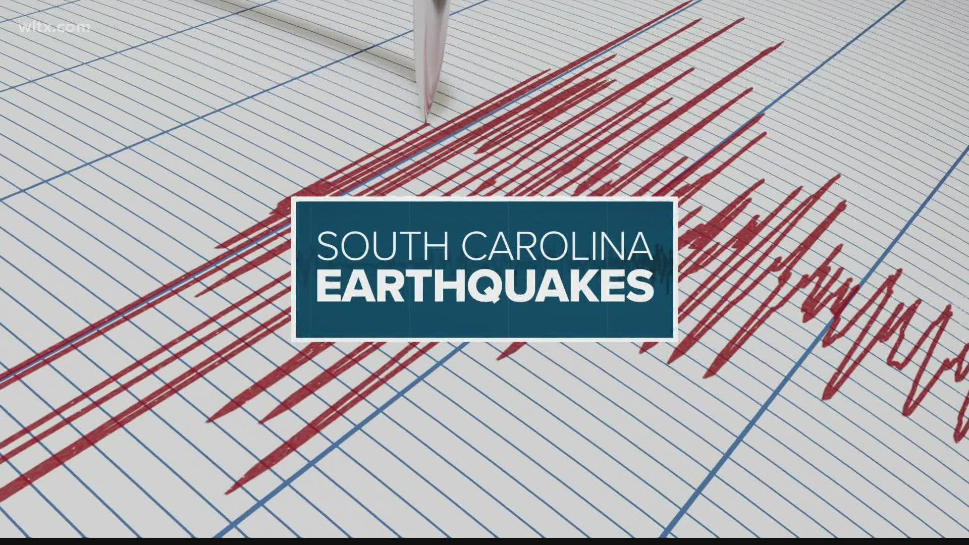 This is the third earthquake in Kershaw County since the start of March, and the 21st since a rash of earthquakes in that area began in December of last year.