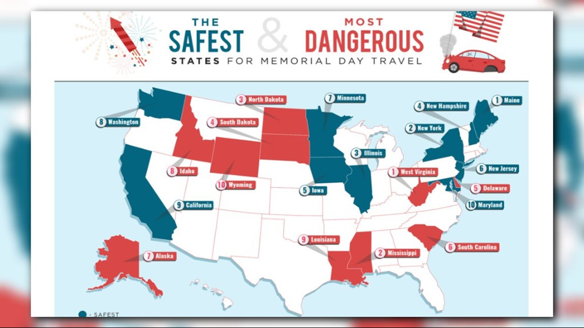 Drivers beware! SC is one of the most dangerous states for Memorial Day