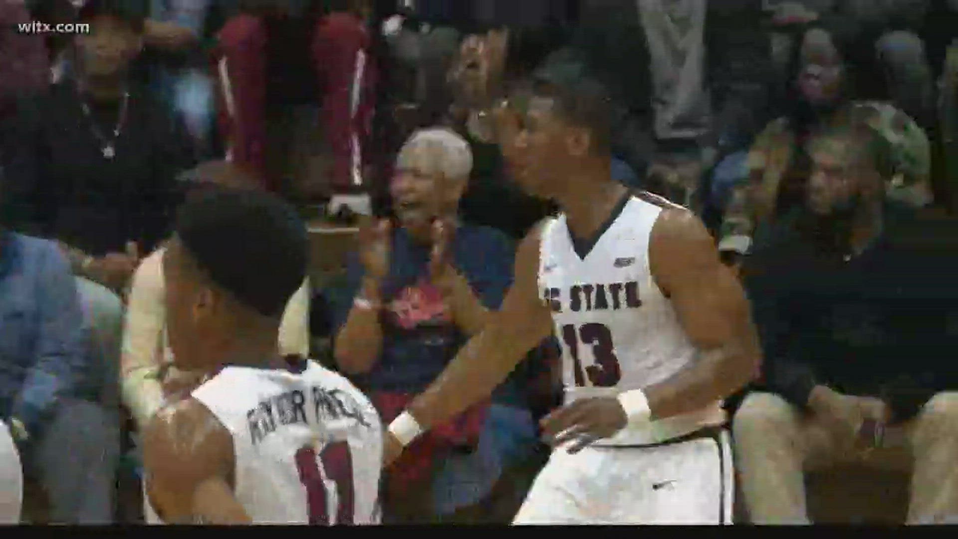 South Carolina State plays perhaps its best game of the season, defeating North Carolina A&T 90-85. The Aggies were tied for the MEAC lead coming in to Saturday's contest.