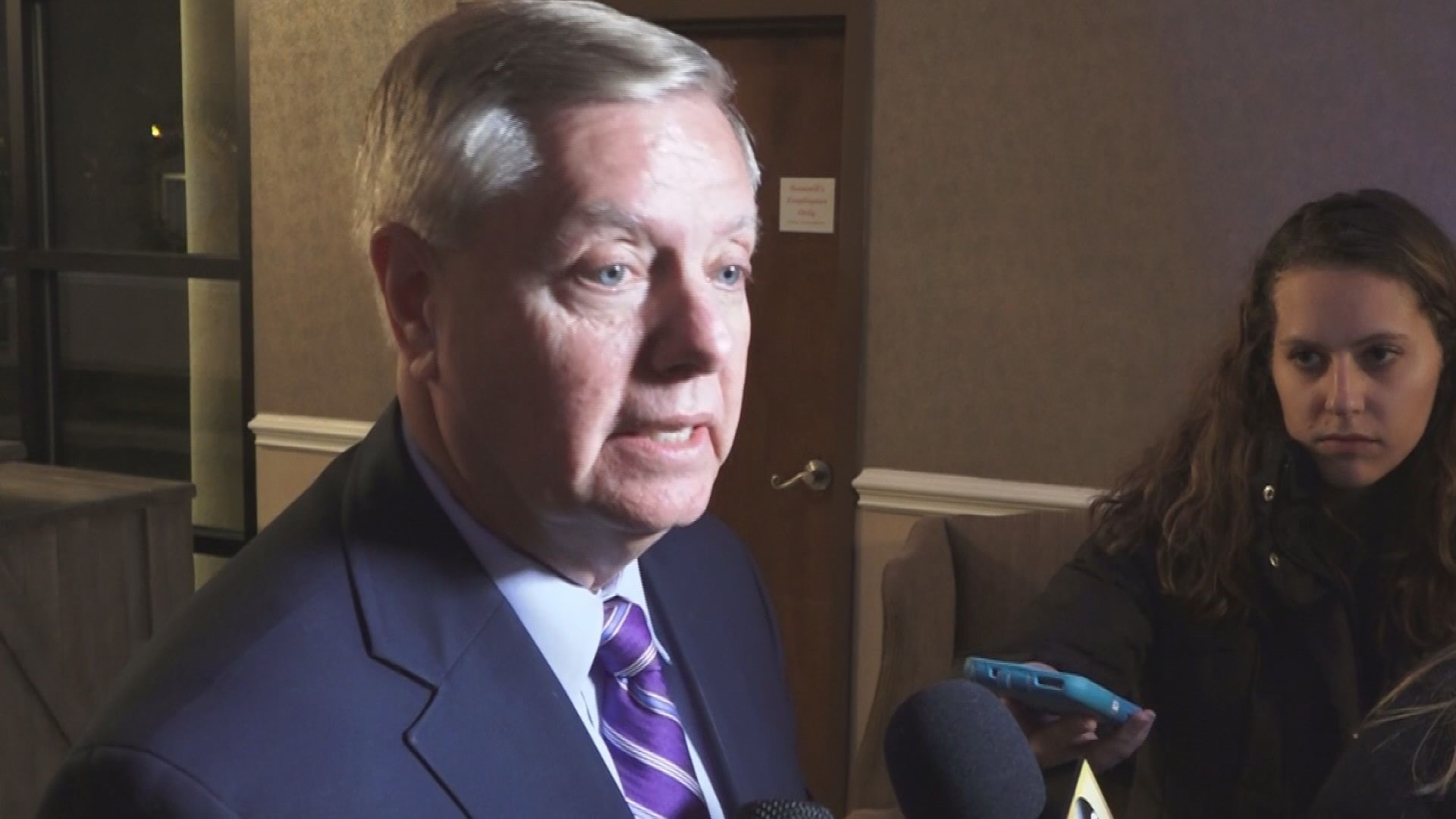 Senator Lindsey Graham was in Columbia tonight and spoke about why he doesn't see an end to the shutdown.