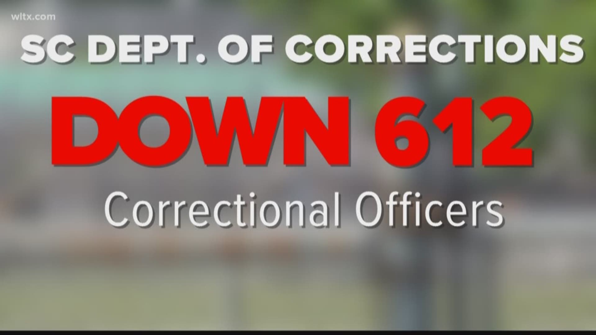 The South Carolina Department of Corrections is down more than 600 correctional officers 