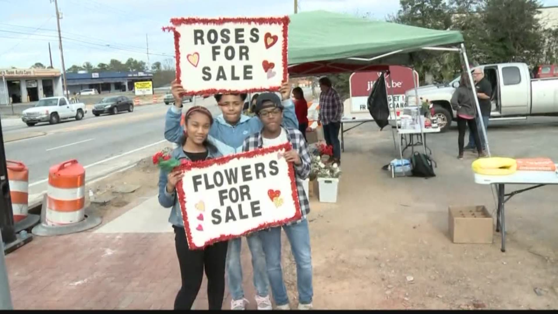 Youth Corps SC sold hundreds of flowers on Valentine's Day, all a part of their own flower business.
