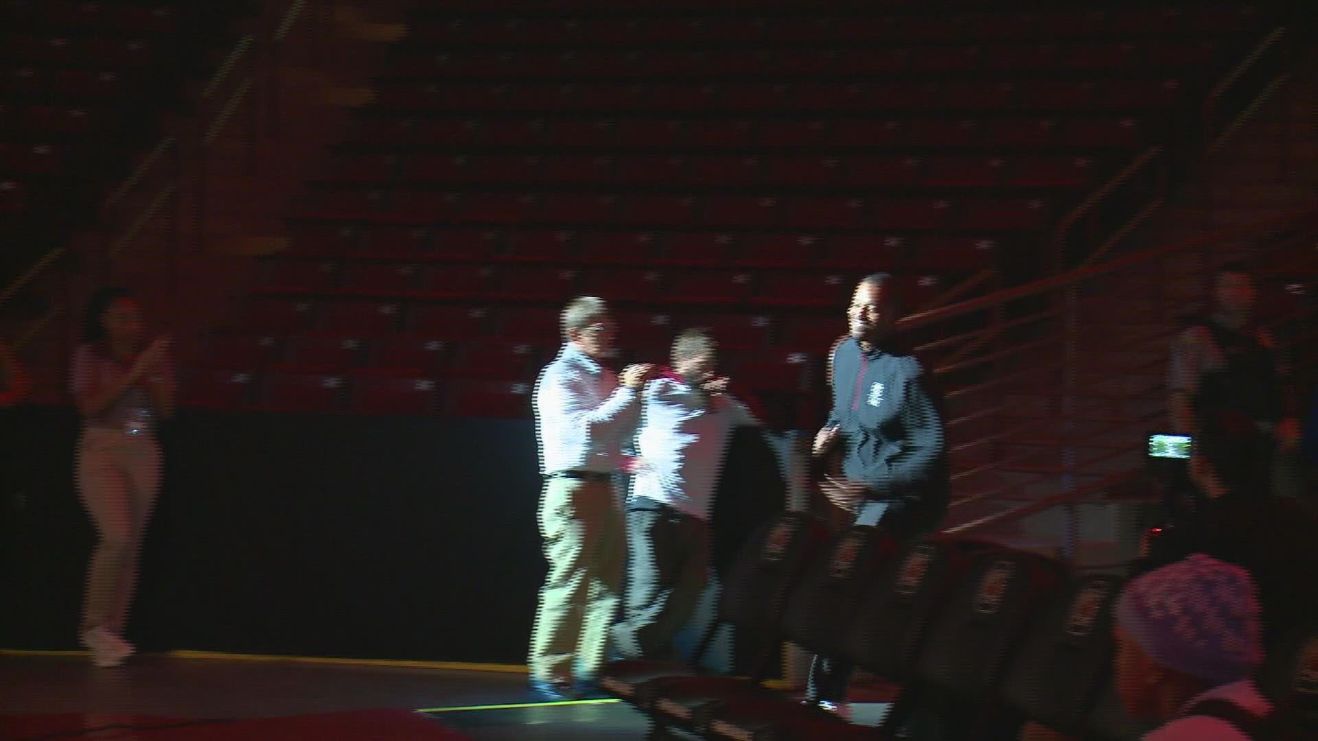 For the first time in the preseason, the South Carolina men's basketball team held a scrimmage in front of fans.