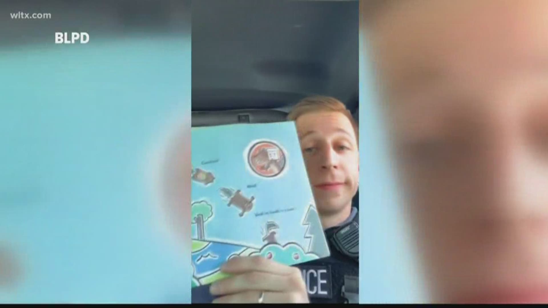 Since school has been out because of the coronavirus, officers are staying connected with kids by reading to them through their department's Facebook page.